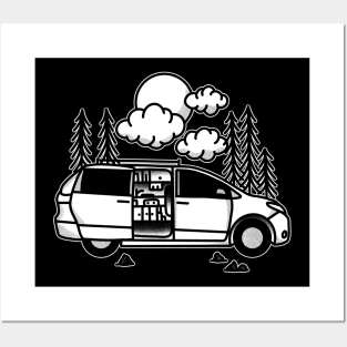 Toyota sienna camper van conversion Posters and Art